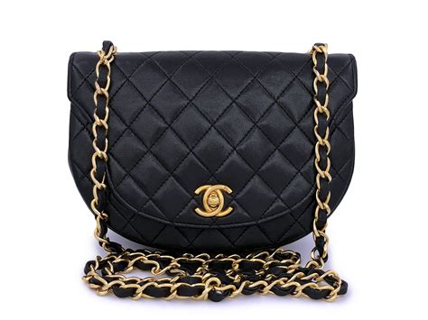 chanel vintage half moon flap|chanel half moon bag.